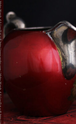 ロシア帝国時代の銀のティーポット3点セット 皇帝御用達モロゾフ製【1900年頃】-A0272-18