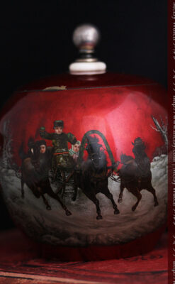 ロシア帝国時代の銀のティーポット3点セット 皇帝御用達モロゾフ製【1900年頃】-A0272-23