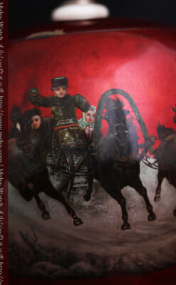 ロシア帝国時代の銀のティーポット3点セット 皇帝御用達モロゾフ製【1900年頃】-A0272-24