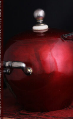 ロシア帝国時代の銀のティーポット3点セット 皇帝御用達モロゾフ製【1900年頃】-A0272-29