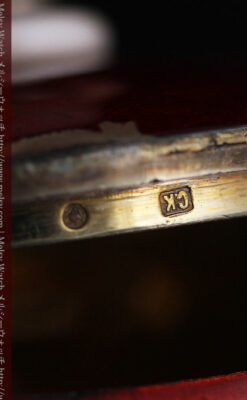 ロシア帝国時代の銀のティーポット3点セット 皇帝御用達モロゾフ製【1900年頃】-A0272-35