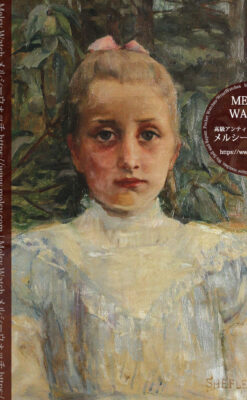 大森安仁子 Annie Barrows Shepleyの描いた姪 1898年作 -大河ドラマいだてん大森兵蔵の妻-A0280-8