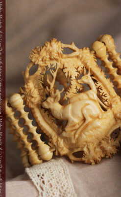 透かし彫りのアンティークブレスレット 【19世紀頃】-A0304-5