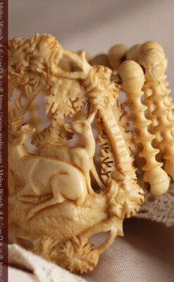 透かし彫りのアンティークブレスレット 【19世紀頃】-A0304-9