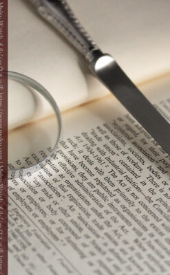 英国の銀製アンティーク虫眼鏡とレターオープナーセット 【1926年頃】-A0305-7