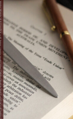 英国の銀製アンティーク虫眼鏡とレターオープナーセット 【1926年頃】-A0305-8