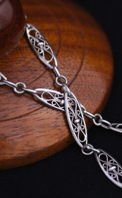 懐中時計チェーン-C0387-5