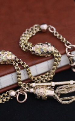 懐中時計チェーン-C0398-2