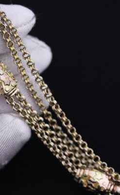 懐中時計チェーン-C0398-7