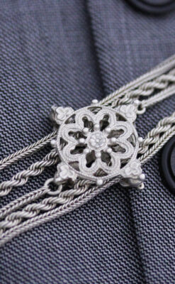 銀無垢アンティーク懐中チェーン-C0408-5