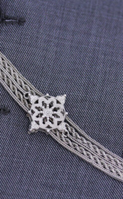 銀無垢アンティーク懐中チェーン-C0408-6