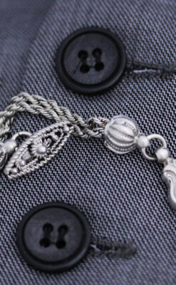 銀無垢アンティーク懐中チェーン-C0408-7