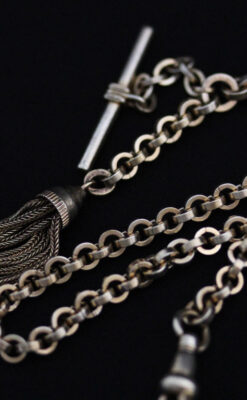 アンティーク懐中時計チェーン-C0412-11