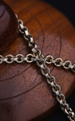 アンティーク懐中時計チェーン-C0412-5