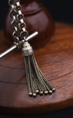 アンティーク懐中時計チェーン-C0412-7