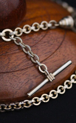 アンティーク懐中時計チェーン-C0412-8