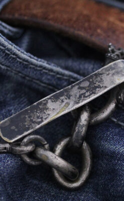 アンティーク懐中時計チェーン-C0413-3