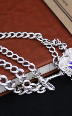 アンティーク懐中時計チェーン-C0414-13