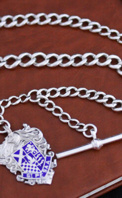 アンティーク懐中時計チェーン-C0414-14