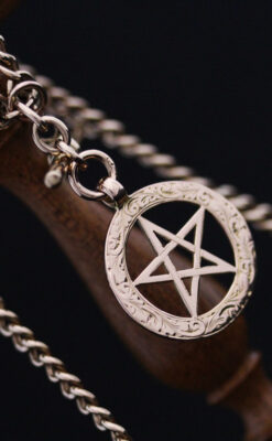 アンティーク懐中時計チェーン-C0416-10