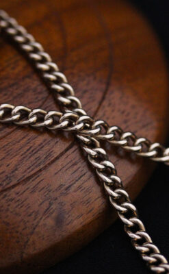 アンティーク懐中時計チェーン-C0416-12