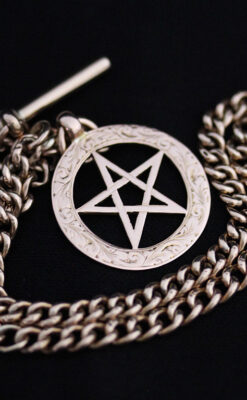 アンティーク懐中時計チェーン-C0416-14