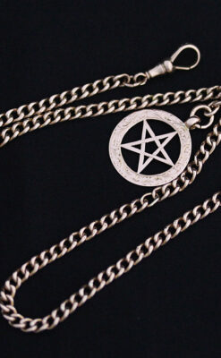 アンティーク懐中時計チェーン-C0416-17