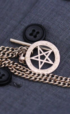 アンティーク懐中時計チェーン-C0416-2