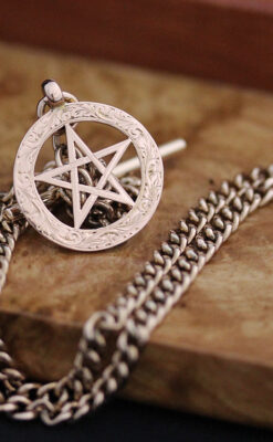 アンティーク懐中時計チェーン-C0416-4