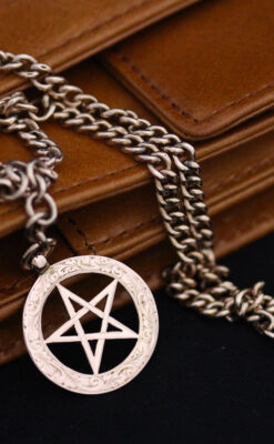 アンティーク懐中時計チェーン-C0416-5