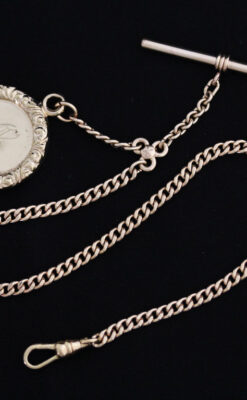 アンティーク懐中時計チェーン-C0417-10