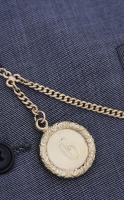 アンティーク懐中時計チェーン-C0417-2