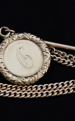 アンティーク懐中時計チェーン-C0417-3