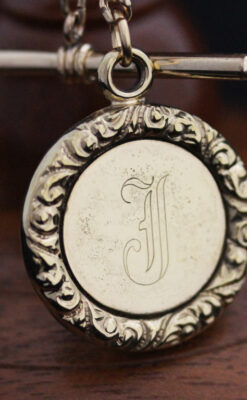 アンティーク懐中時計チェーン-C0417-6