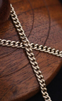 アンティーク懐中時計チェーン-C0417-9