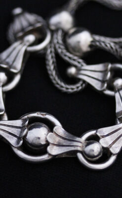 アンティーク懐中時計チェーン-C0418-12