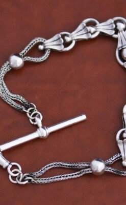 アンティーク懐中時計チェーン-C0418-14