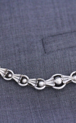 アンティーク懐中時計チェーン-C0418-3