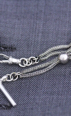 アンティーク懐中時計チェーン-C0418-5