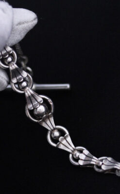 アンティーク懐中時計チェーン-C0418-6