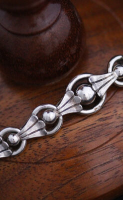 アンティーク懐中時計チェーン-C0418-9