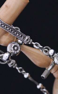 アンティーク懐中時計チェーン-C0419-13