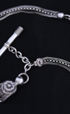 アンティーク懐中時計チェーン-C0419-20