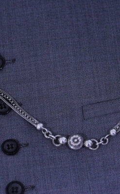 アンティーク懐中時計チェーン-C0419-24