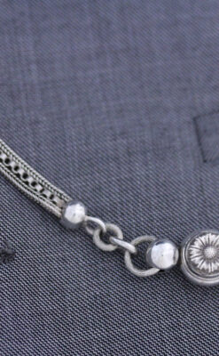 アンティーク懐中時計チェーン-C0419-4