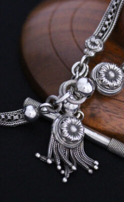 アンティーク懐中時計チェーン-C0419-7