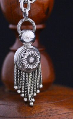 アンティーク懐中時計チェーン-C0419-8