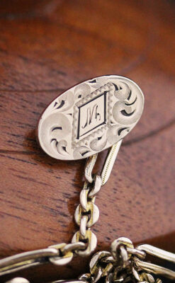 アンティーク懐中時計チェーン-C0420-10