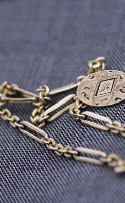 アンティーク懐中時計チェーン-C0420-2