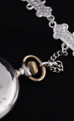 アンティーク懐中時計チェーン-C0421-15